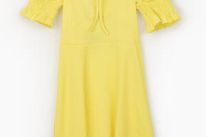 Платье однотонное женское Firesh 8025 M Желтый (2000989710561)