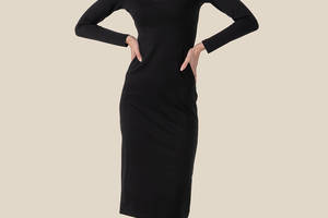 Платье однотонное женское LAWA WTC02345 XL Черный (2000990213938)