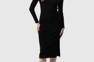 Платье однотонное женское LAWA WTC02349 S Черный (2000990263650)