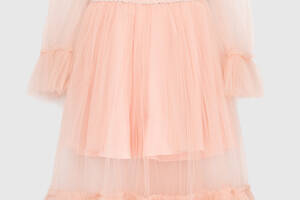 Платье праздничное для девочки Wecan 24036 128 см Розовый (2000990145505)