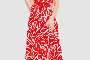 Платье с принтом красно-белый 214R055-5 Ager M