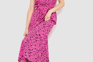 Платье с принтом розовый 214R055-3 Ager XXL