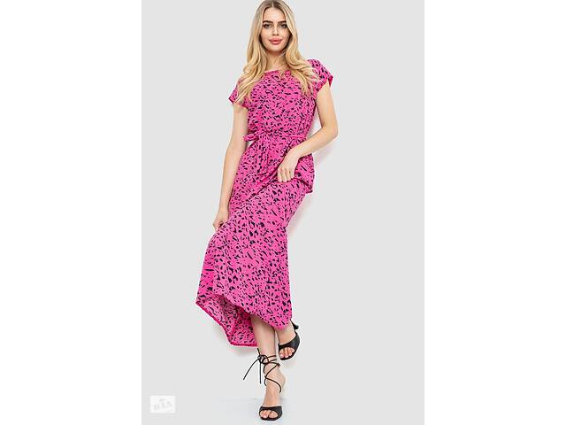 Платье с принтом розовый 214R055-3 Ager XXL