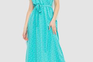 Платье с цветочным принтом мятный 214R055 Ager S