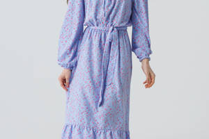 Платье с узором женское Brands 2410 S Голубой (2000990474209)