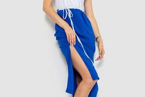 Платье-сарафан повседневный двухцветный бело-синий 102R337 Ager M-L