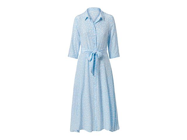 Платье TCM Tchibo T1684919407 40 Голубой с белым