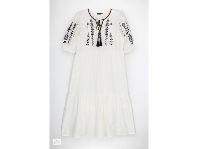 Платье вышиванка женское Park karon 23079 40 Белый (2000989622062)