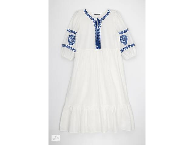 Платье вышиванка женское Park karon 23091 38 Белый (2000989621133)