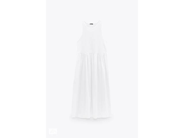Платье Zara S белый 1165652250