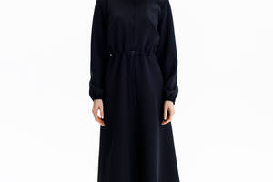 Платье женское с длинным рукавом S черный Yuki ЦБ-00235571