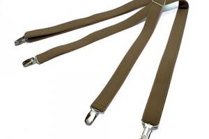 Подтяжки Gofin suspenders Х Образные Светло-коричневые (Pbxx-5919)