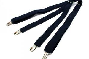 Подтяжки Gofin suspenders Х Образные Темно-синие (Pbxx-5909)