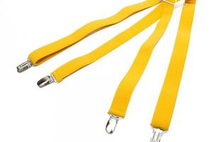 Подтяжки Gofin suspenders Х Образные Желтые (Pbxx-5905)