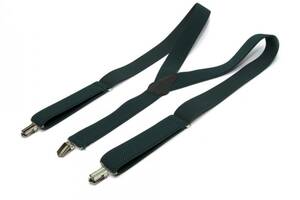 Подтяжки Gofin suspenders Y Образные 3.5 см Зеленые (Pbp-4653)