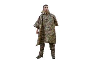 Пончо-дождевик с запаянными швами Kiborg Waterproof 2.20х1,40 Multicam