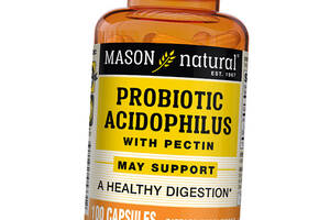 Пробиотик Ацидофилус c Пектином Probiotic Acidophilus with Pectin Mason Natural 100капс (69529006)