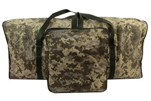 Прочная большая складная дорожная сумка, баул 105 л Ukr military пиксель ВСУ