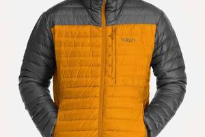 Пуховик Rab Microlight Alpine Jacket L Серый-Оранжевый