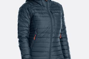 Пуховик женский Rab Microlight Alpine Long Jacket Womens 14 Темно-Синий