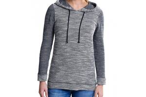 Пуловер Eddie Bauer Womens Kapuzenpullover NAVY MELIERT L Серый (GR4132NVM)