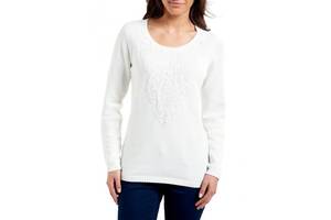 Пуловер Eddie Bauer Womens Sweater Lace-Up IVORY M Белый (7101830IV-M)