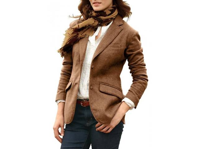 Пиджак Eddie Bauer Womens Classic Wool Blazer CAMEL 42 Коричневый (7114383CM-42)