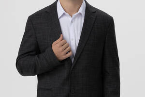 Пиджак с узором мужской Redpolo 2378 50 Серый (2000990178954)