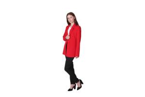 Пиджак женский классический деловой Актуаль 029 креп красный 42