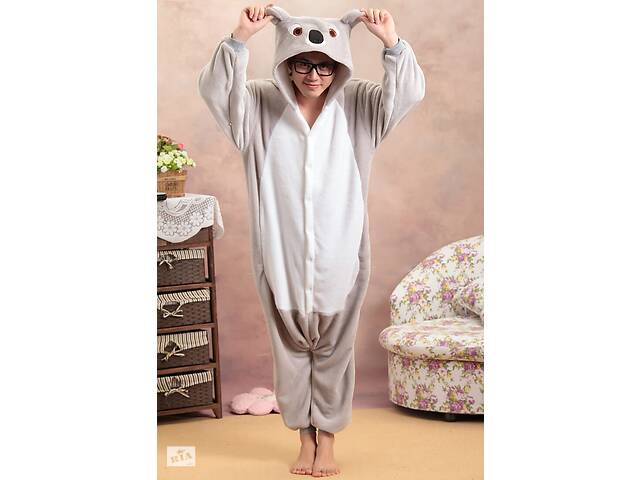 Пижама Кигуруми взрослая BearWear Коала L - рост 165 - 175 см Серый (K1W1-0045-L)