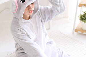 Пижама Кигуруми взрослая BearWear Слон S 145 - 155 см Серый (K1W1-0078-S)