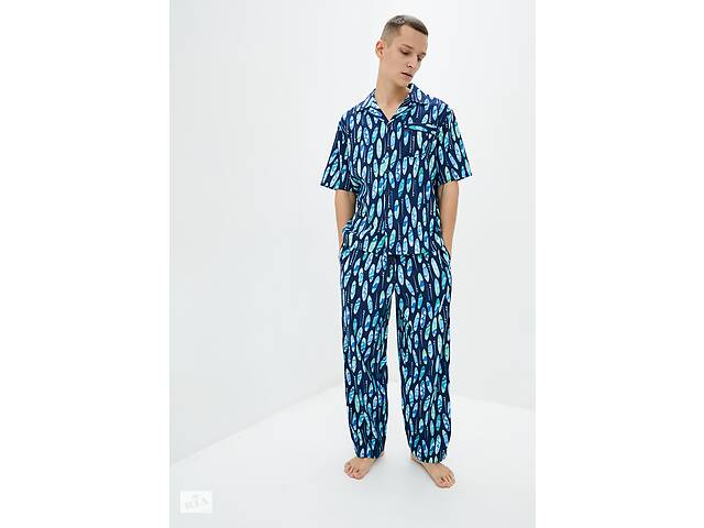 Пижама мужская Cyberjammies Elliot 6562-6563 M Surfboard Print (5051877349858)