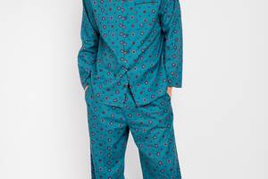 Пижама мужская Cyberjammies Lewis 6635-6636 L Бирюзовый (5051877370760)