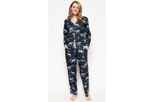 Пижама женская Cyberjammies Verity 9358-9359 18/2XL Синий с принтом лошади (5051877405547)