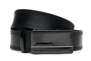 Ремень мужской кожаный 115х3.5 JZ SB-JZCV1gnn34-115-black