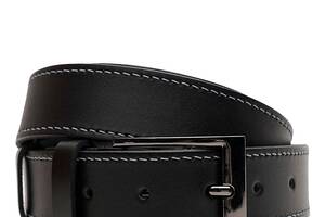 Ремень мужской кожаный 125х3.5 JZ SB-JZV1125FX10-black