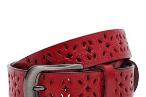 Ремень женский кожаный 105х2.8 JZ SB-JZCV1ZK-094r-red