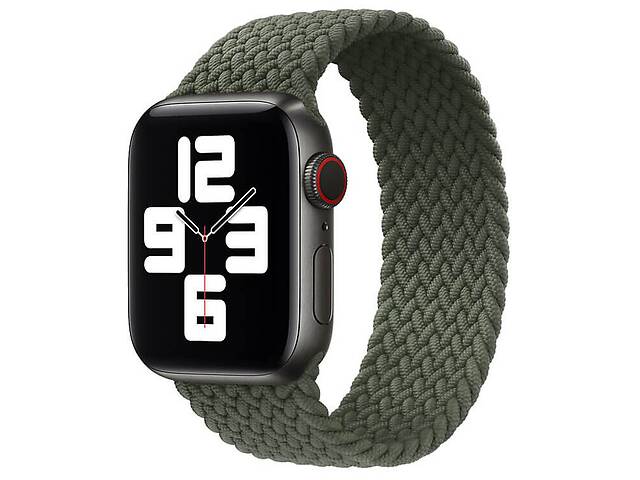 Ремешок Epik Braided Solo Loop для Apple watch 38mm/40mm 125mm Зеленый