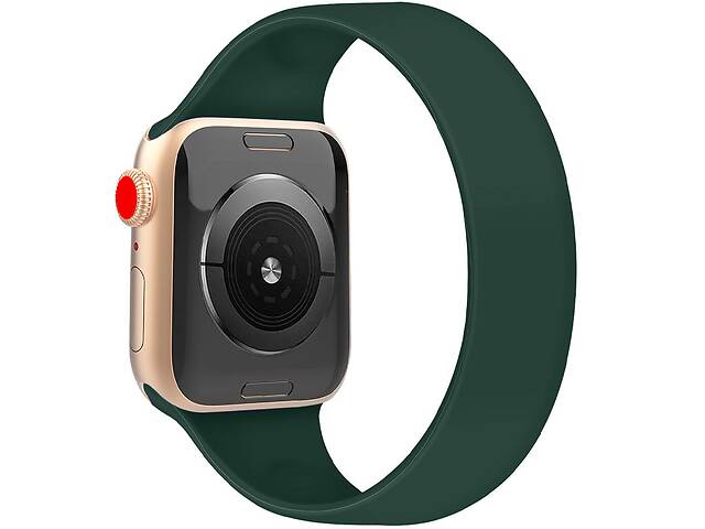 Ремешок Epik Solo Loop для Apple watch 38mm/40mm 143mm Зеленый / Pine green