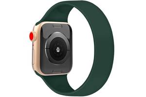 Ремешок Epik Solo Loop для Apple watch 38mm/40mm 156mm Зеленый / Pine green