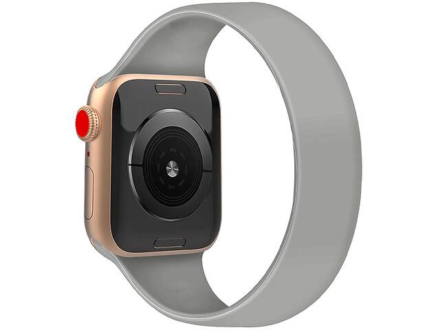 Ремешок Epik Solo Loop для Apple watch 38mm/40mm 177mm Серый / Mist Blue