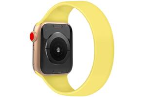 Ремешок Epik Solo Loop для Apple watch 42mm/44mm 170mm Желтый / Ginger