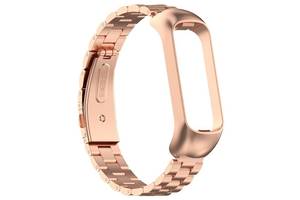 Ремешок MiJobs Steel Strap Samsung Galaxy Fit2 SM-R220 Rose Gold