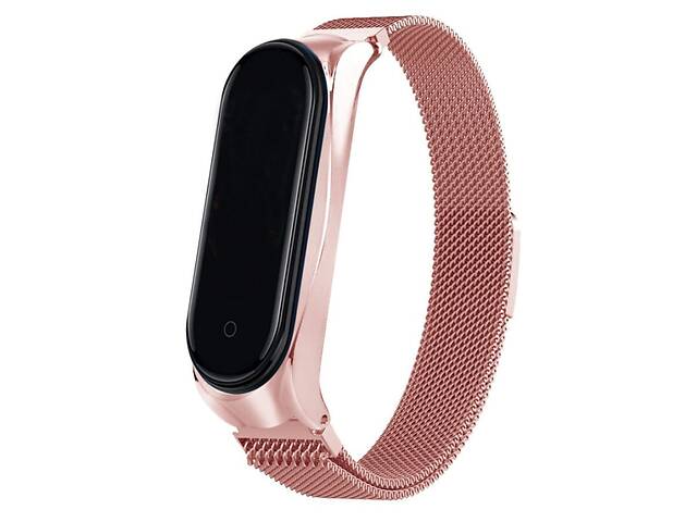 Ремешок Milanese Loop Design для Xiaomi Mi Band 3/4 (rose_gold) 895620