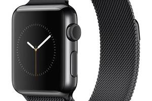 Ремешок Milanese Loop для Apple Watch 38/40mm металлический черный магнитный ARM Series 6 5 4 3 2 1 Black