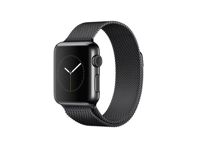 Ремешок Milanese Loop для Apple Watch 38/40mm металлический черный магнитный ARM Series 6 5 4 3 2 1 Black