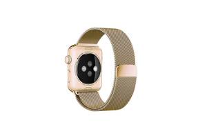 Ремешок Milanese Loop для Apple Watch 42/44mm металлический ARM Series 5 4 3 2 1 Gold