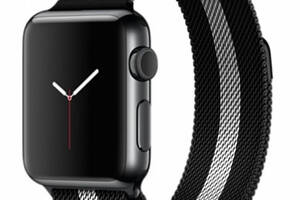 Ремешок Milanese Loop Strap Apple Watch 38 / 40 mm Black Grey