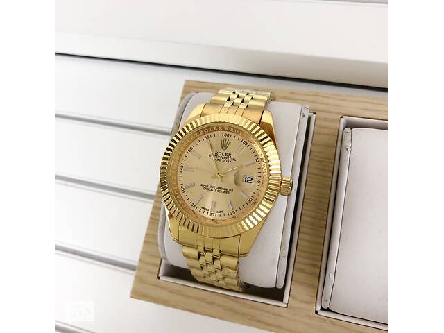 Rolex Date Just All Gold