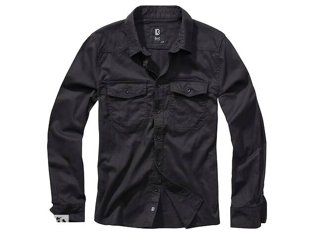 Рубашка Brandit Flanellshirt Black (L)